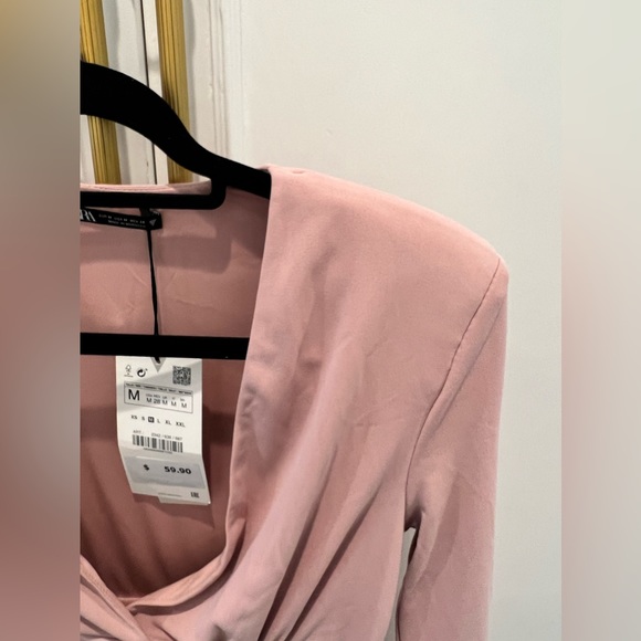Zara Dresses Nwt Zara Blush Pink Dress Poshmark